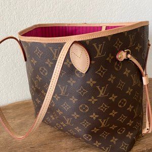 Louis Vuitton- Authentic Monogram Neo Neverfull Fucsia MM